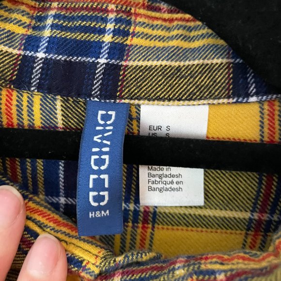 Yellow Plaid Button-Down Shirt - Picture 2 of 2